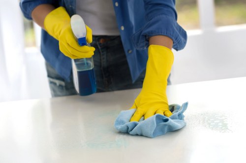 Spot stain treatment during upholstery cleaning in Coombe